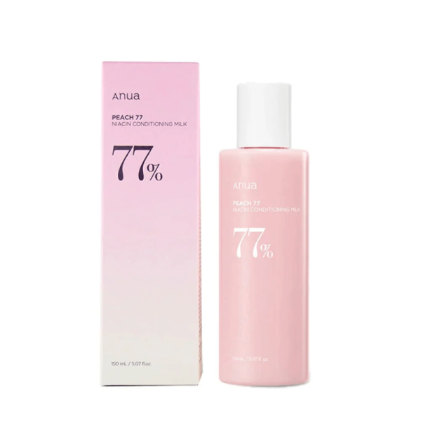 ANUA PEACH 77 NIACIN CONDITIONING MILK  150ml – Lait Hydratant Éclaircissant & Nourrissant à la Pêche et Niacinamide