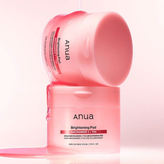 ANUA Brightening Pad Niacinamide 5% + TXA disques toniques éclaircissants