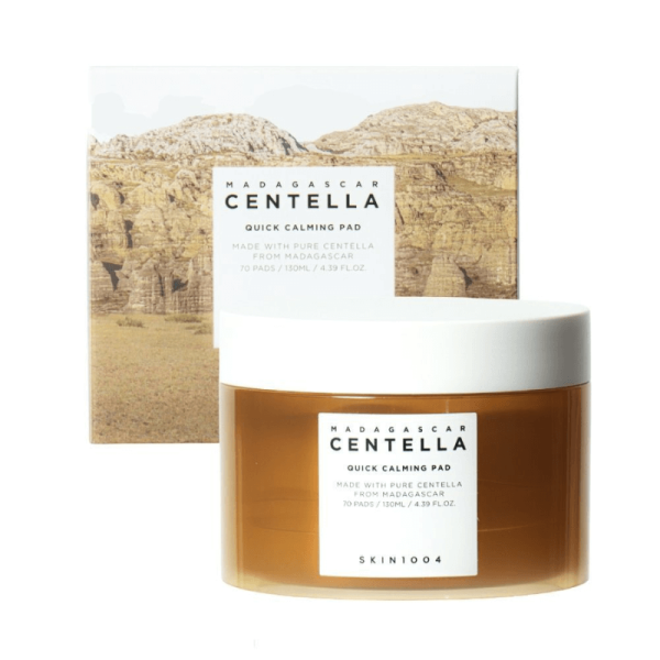 SKIN1004 MADAGASCAR CENTELLA QUICK CALMING PAD 70 Pads – Disques Apaisants & Hydratants à la Centella Asiatica