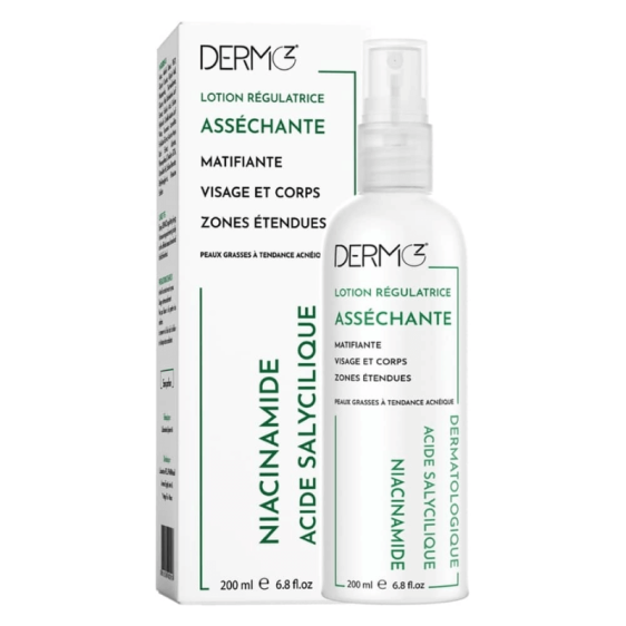 DERMO Z Lotion Régulatrice Asséchante 200 ml . Beautyclic Maroc