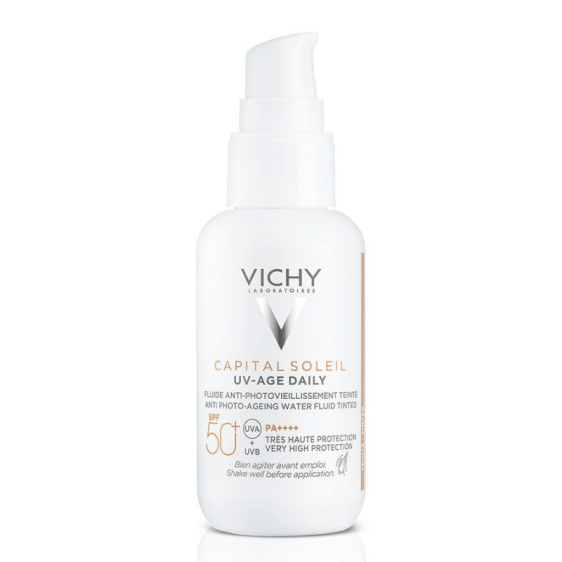 Vichy Capital Soleil UV-AGE Daily SPF50+ 40ml fluide solaire visage anti-âge . Beautyclic Maroc