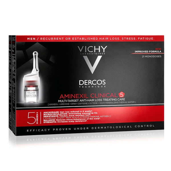 VICHY DERCOS  AMINEXIL CLINICAL HOMME  21* 5 AMPOULES