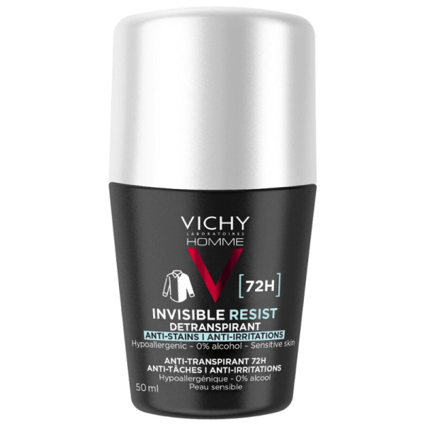 VICHY DÉODORANT  DERMO-DÉTRANSPIRANT INVISIBLE RESIST 72h ANTI-TACHES ANTI-IRRITATIONS