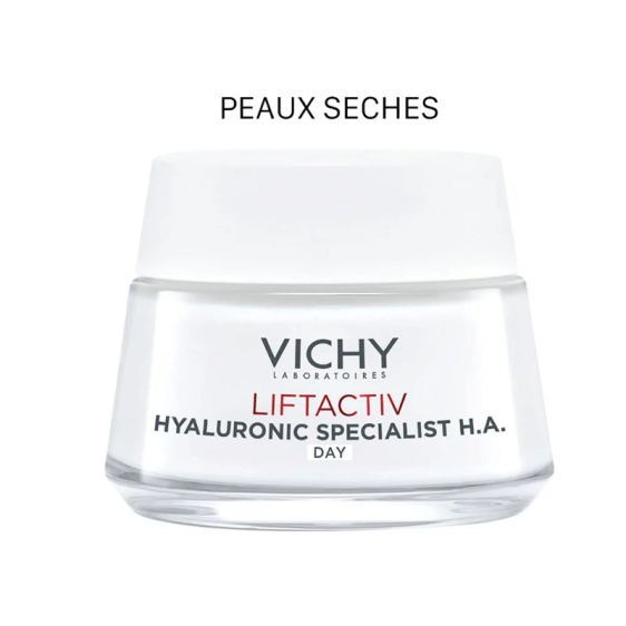 Crème jour hydratante Vichy Liftactiv Hyaluronic Specialist HA - Beautyclic Maroc