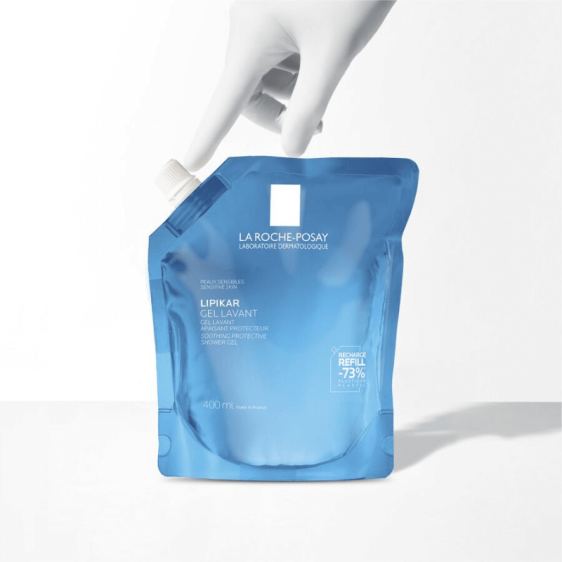 La Roche-Posay Lipikar Gel Lavant Éco-Recharge 400ml nettoyant peau sèche et sensible