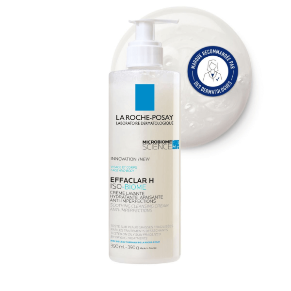 LA ROCHE-POSAY EFFACLAR H  ISO-BIOME CRÈME LAVANTE - 390ml