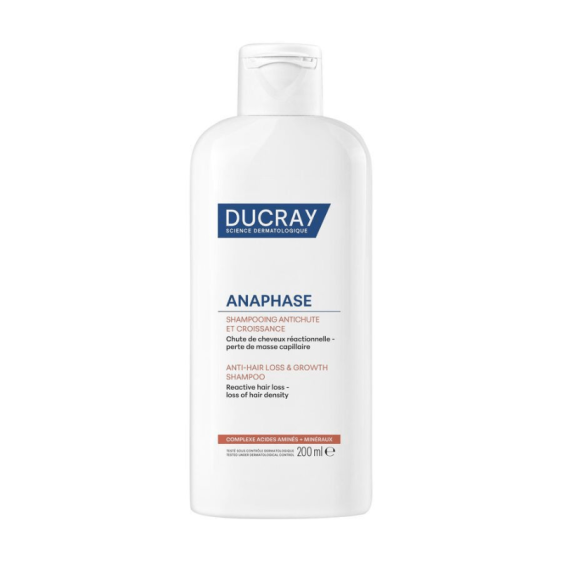 Ducray Anaphase+ Shampooing Complément Anti-Chute 200 ml fortifiant cheveux . Beautyclic Maroc