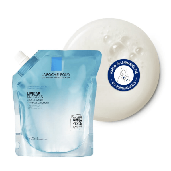 LA ROCHE POSAY LIPIKAR SURGRAS CREME LAVANTE RECHARGE 400 ML