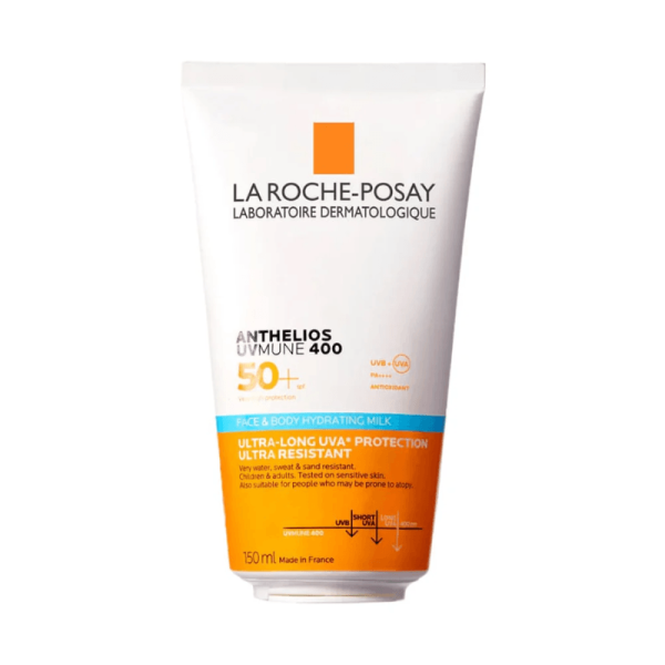 LA ROCHE-POSAY  ANTHELIOS UVMUNE 400 VISAGE & CORP LAIT HYDRATANT SPF50+ 150ML