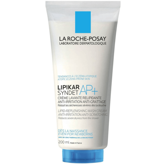 La Roche Posay Lipikar Syndet AP+ 200 ml crème lavante peau sèche atopique .Beautyclic Maroc