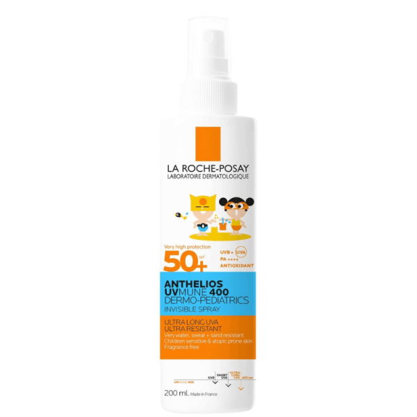 LA ROCHE-POSAY ANTHELIOS  UVMUNE 400 DERMO-PEDIATRICS SPRAY INVISIBLE  SPF50 200ML