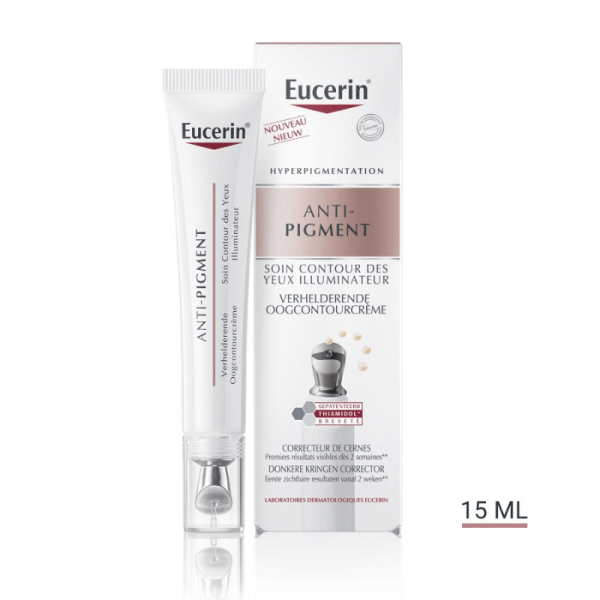 EUCERIN ANTI-PIGMENT SOIN CONTOUR DES YEUX ILLUMINATEUR – Réduit Cernes, Poches et Ridules