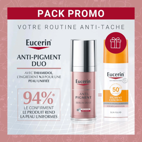 EUCERIN ANTI-PIGMENT SÉRUM DUO 30 ML PLUS  PIGMENT CONTROL FLUID OFFERT