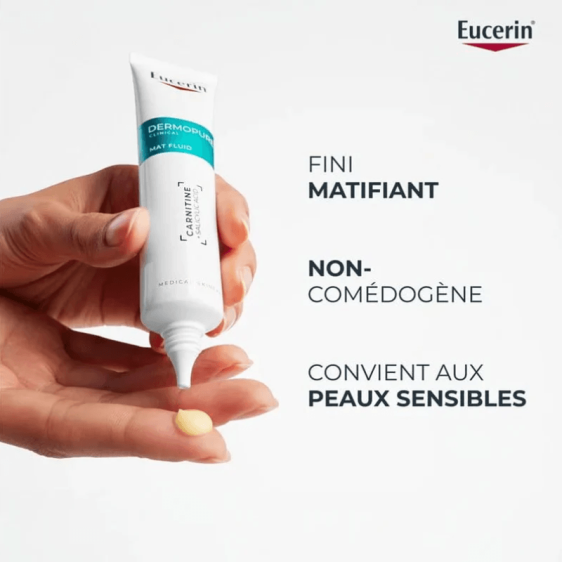soin visage peau grasse matifiant sébum Eucerin Maroc