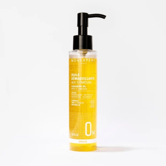 Novexpert huile démaquillante 5 omégas nettoyage visage doux - Beautyclic Maroc