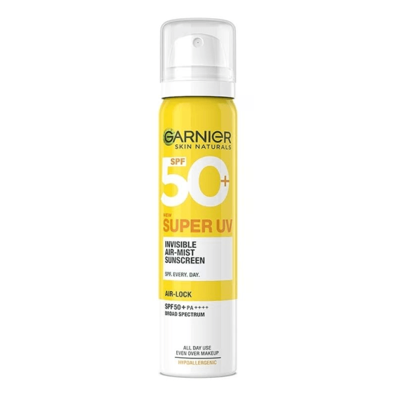 Garnier Super UV air mist SPF50 spray solaire invisible visage