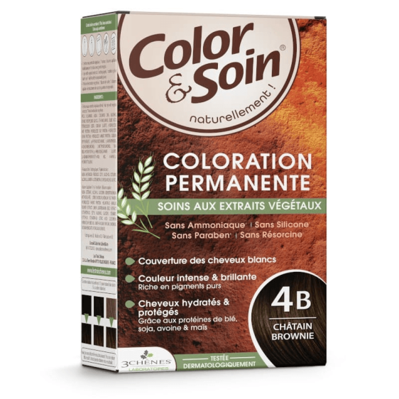 Color et Soin 4B châtain brownie coloration naturelle sans ammoniaque