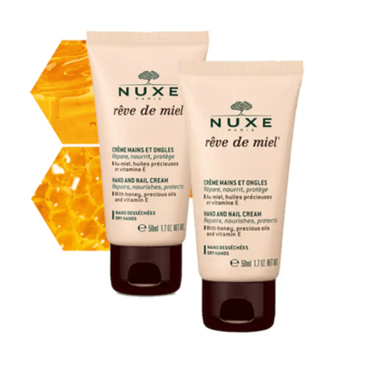 Nuxe Rêve de Miel crème mains et ongles 2x50ml