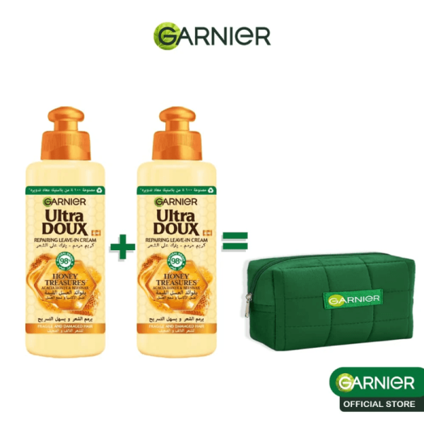 GARNIER ULTRA DOUX LEAVE IN CREAM HONEY DUO PLUS  TROUSSE  OFFERTE