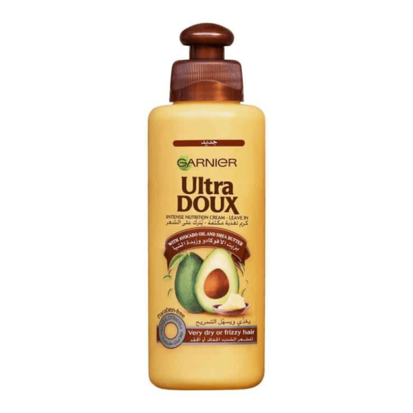 GARNIER ULTRA DOUX AVOCAT  – CREME NUTRITION INTENSE SANS RINCAGE  200ml – CHEVEUX  SECS ET ABIMES