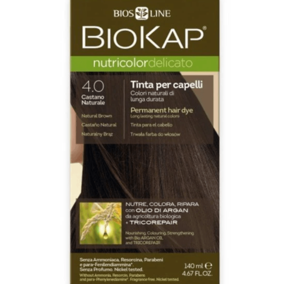 Biokap Nutricolor Delicato 4.0 châtain naturel coloration cheveux