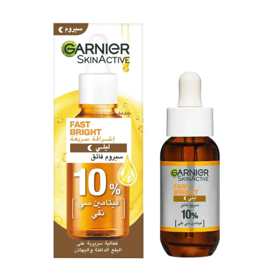 Garnier night serum fast bright 30ml vitamine C éclat peau