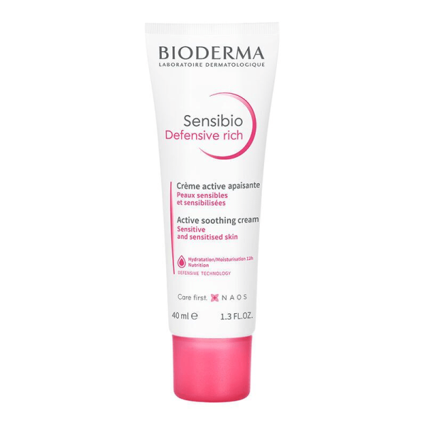 BIODERMA SENSIBIO DEFENSIVE  RICHE CREME ACTIVE  APAISANTE  40ml