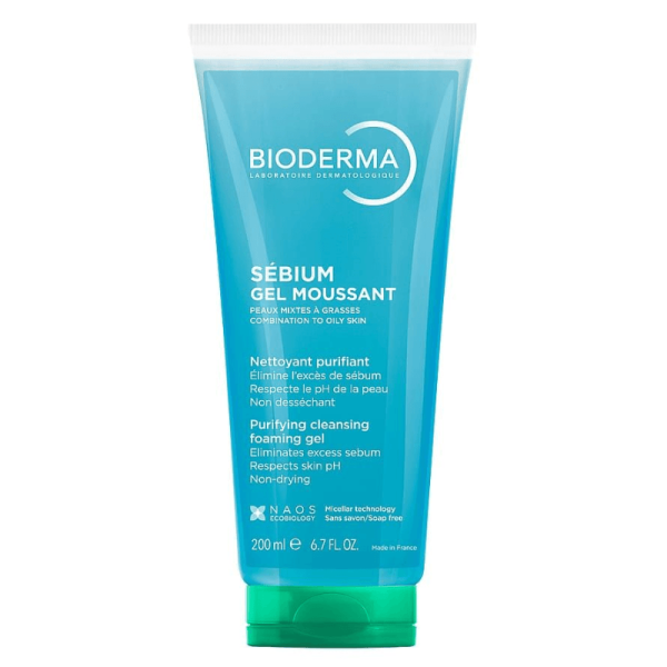 BIODERMA SEBIUM  GEL MOUSSANT  200ml
