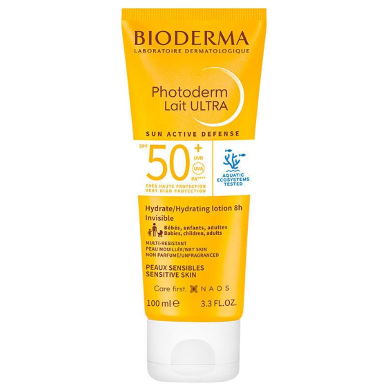 Lait solaire haute protection BIODERMA SPF50 pour peaux sensibles