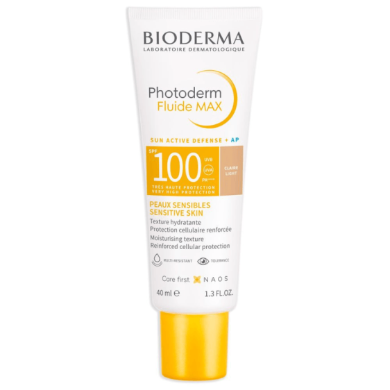 Fluide solaire teinté BIODERMA SPF100 pour peaux très claires
