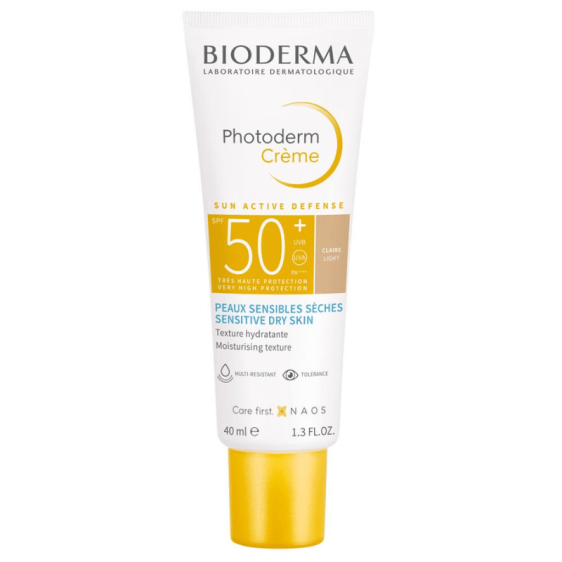 BIODERMA Photoderm Crème SPF50+ Teintée Claire 40ml - Beautyclic Maroc