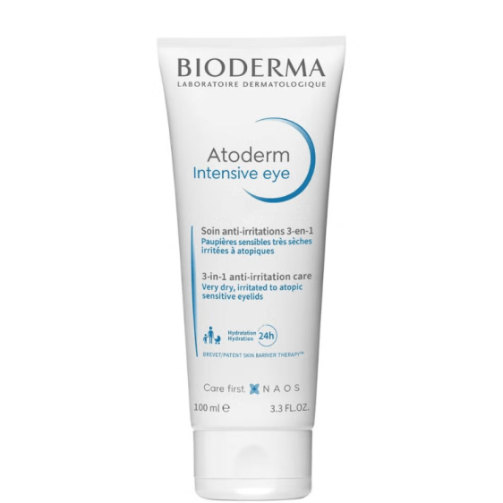 BIODERMA Atoderm Intensive Soin Yeux 3 en 1 100ml - Beautyclic maroc