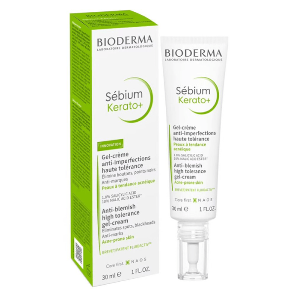 BIODERMA SEBIUM KERATO + GEL CREME ANTI  IMPERFECTION 30mL