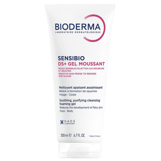 Gel moussant apaisant peaux sensibles BIODERMA Sensibio DS+