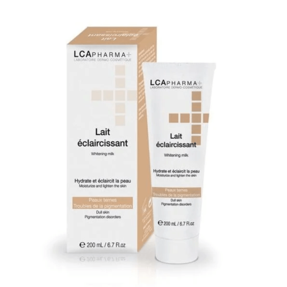 LCA PHARMA Lait Éclaircissant 200ml pour taches pigmentaires et teint irrégulier - Beautyclic maroc
