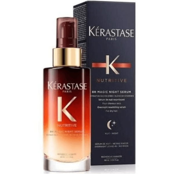 KÉRASTASE NUTRITIVE SÉRUM NUIT  8H MAGIC 90ml– Sérum Nourrissant Cheveux Secs