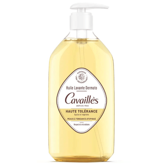 Huile lavante surgras CAVAILLÈS Dermato 500ml haute tolérance pour peaux sensibles - Beautyclic maroc