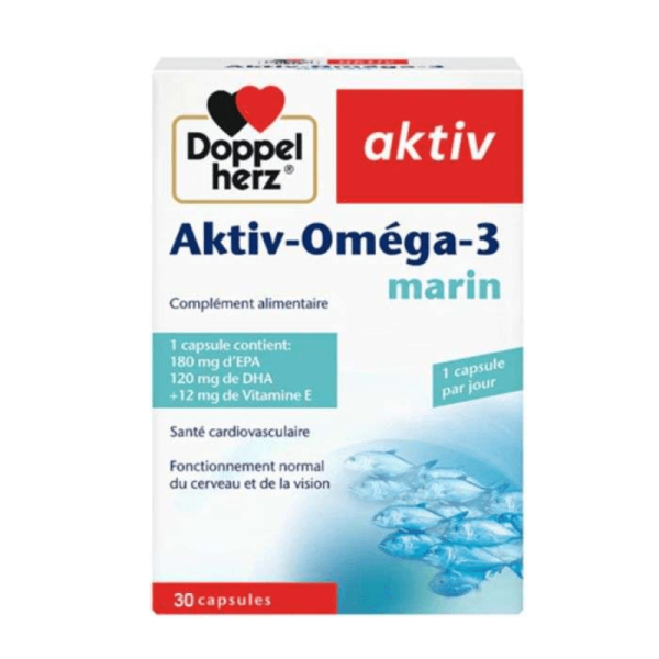 DOPPEL HERZ AKTIV OMEGA-3 MARIN ,30 CAPSULES