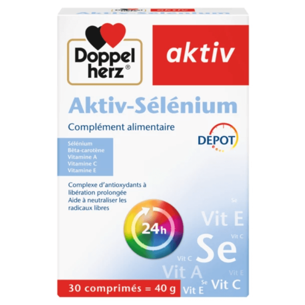 DOPPEL HERZ AKTIV SELENIUM, 30 COMPRIMES