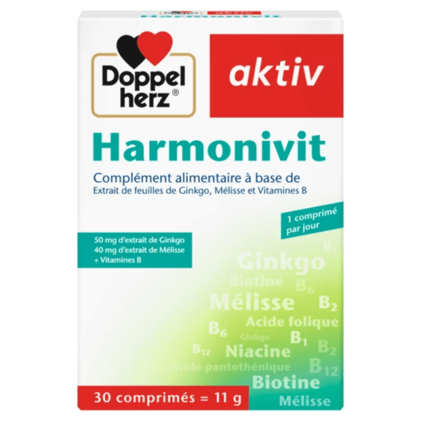 DOPPEL HERZ AKTIV HARMONIVIT ANTI-STRESS 30 COMPRIMES