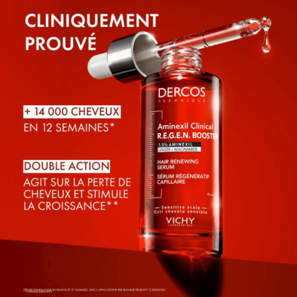 VICHY DERCOS AMINEXIL CLINICAL REGEN BOOSTER SERUM CAPILLAIRE - 90 ML